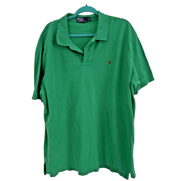 Polo Ralph Lauren Other - Polo Ralph Lauren Polo Shirt Adult XXL Short Sleeve Green W/ Red Pony Logo Men's